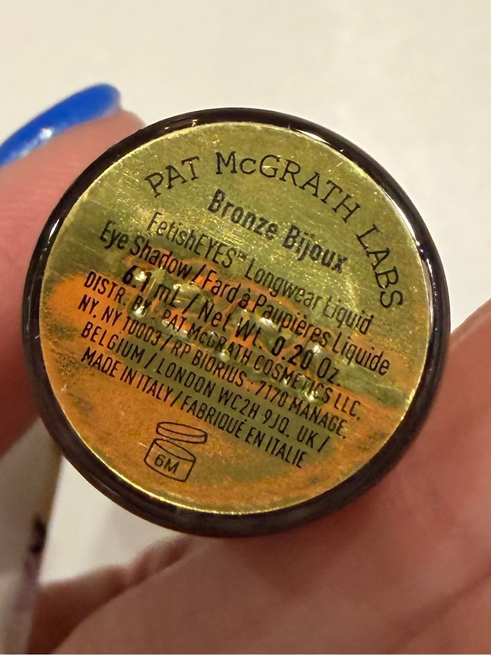 PAT MCGRATH LABS FetishEYES Longwear Liquid Eye Shadow Bronze Bijoux NEW